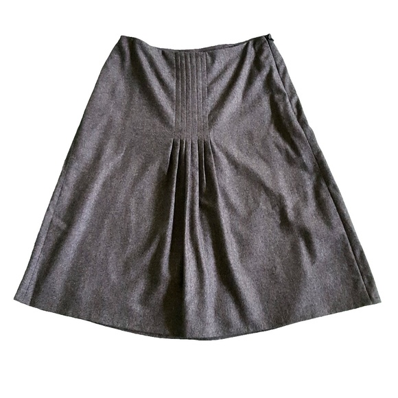 Ralph Lauren Black Label Dresses & Skirts - Ralph Lauren Black Label Wool Midi Skirt 8 Gray